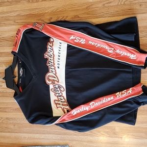 Harley Davidson Lettered Embroidered Shirt